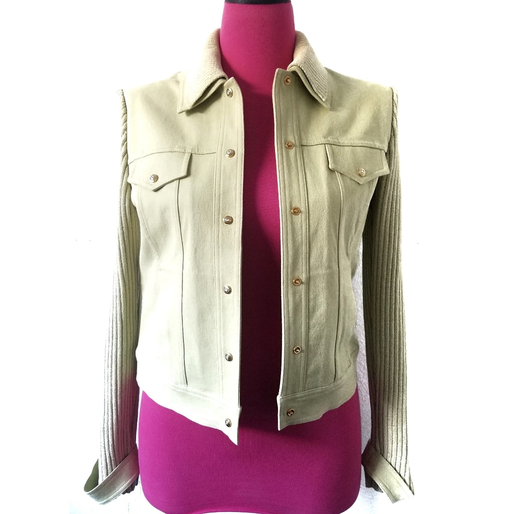 St. John Womens sz S P/2 Green Coat